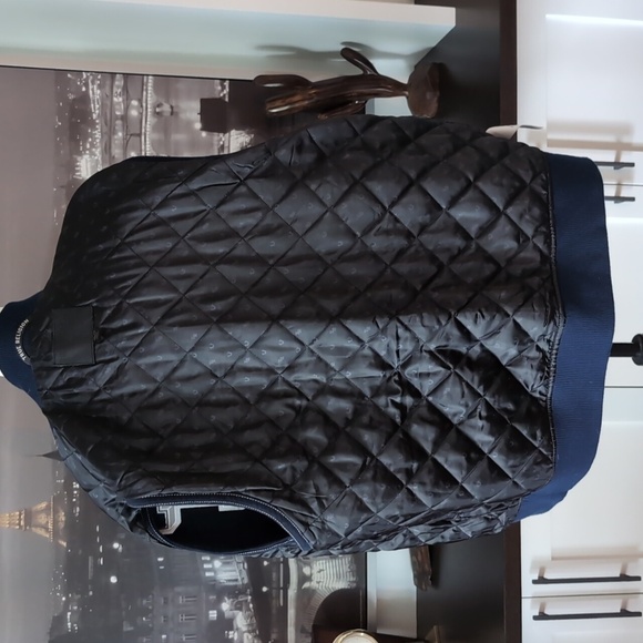 True Religion Black/ White Varsity Bomber Jacket Vest,Size 2XL. - Picture 12 of 16